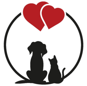 Dog and Cat Circle Hearts
